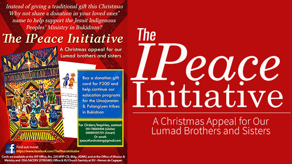 The IPeace Initiative: A Christmas Fundraising Project for Lumad Youth in Bukidnon