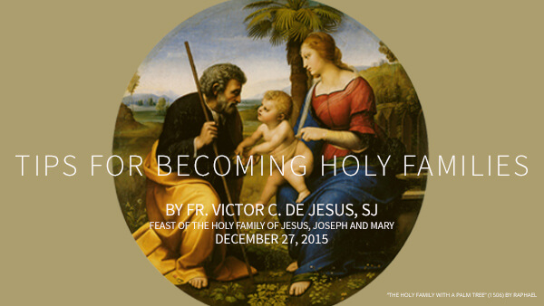 Tips for Becoming Holy Families