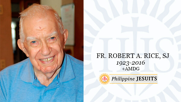 Fr. Robert A. Rice, SJ (1923-2016)