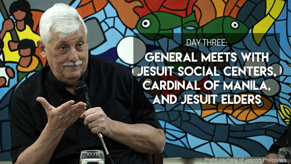Day 3: General meets with Jesuit social centers, Cardinal of Manila, and Jesuit elders