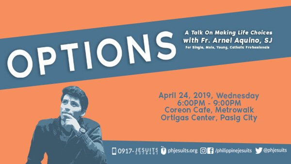 Options: Talk on Making Life Choices in Metrowalk, Ortigas on April 24