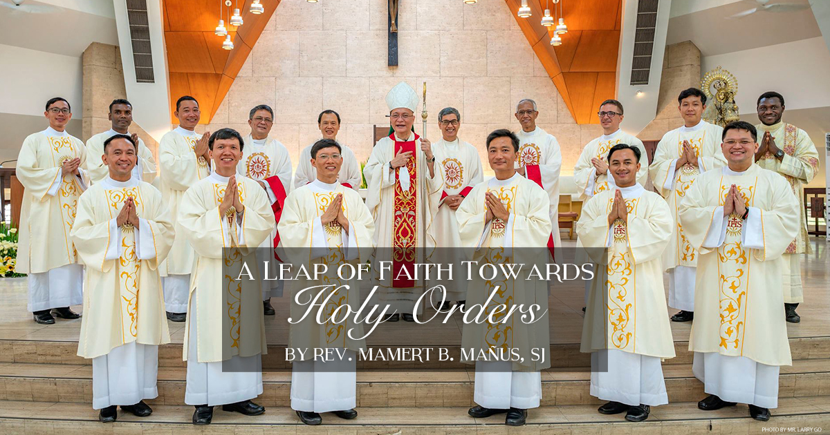 A Leap of Faith Towards Holy Orders