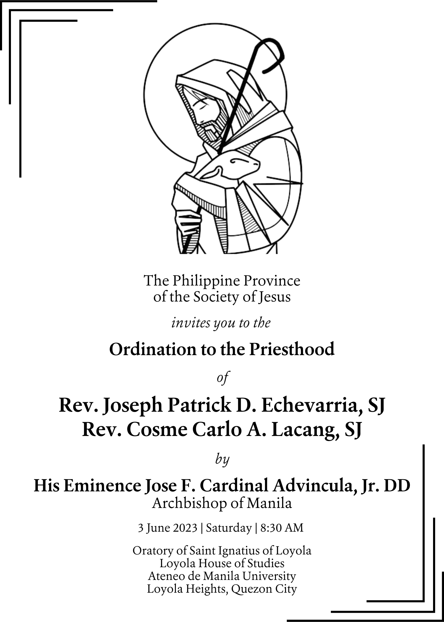 PH Jesuits Celebrate Ordination of 2 New Priests
